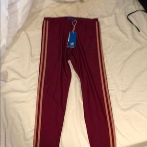 NWT Maroon Adidas Leggings